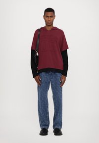 The Kooples Majica z dolgimi rokavi - burgundy