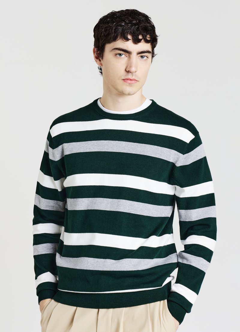 Calliope RIGHE - Pullover - var verde bosco