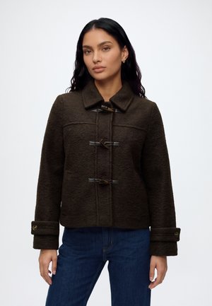 Vero Moda, VMELITEBUCKLE SHORT JACKET - Класическо палто - chocolate torte