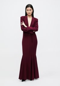 Norma Kamali SINGLE BREASTED FISHTAIL GOWN - Maxi ruha - plum