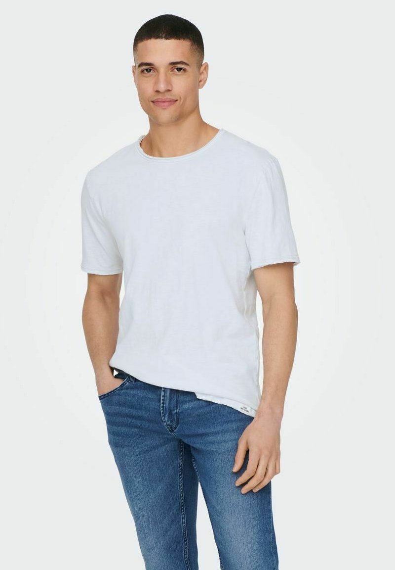 Only & Sons ONSBENNE LONGY TEE - T-shirts basic - ancient water