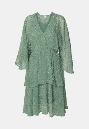 YAS, YASDOTRINNA 3/4 BATWING DRESS  - Vestito elegante - dark ivy