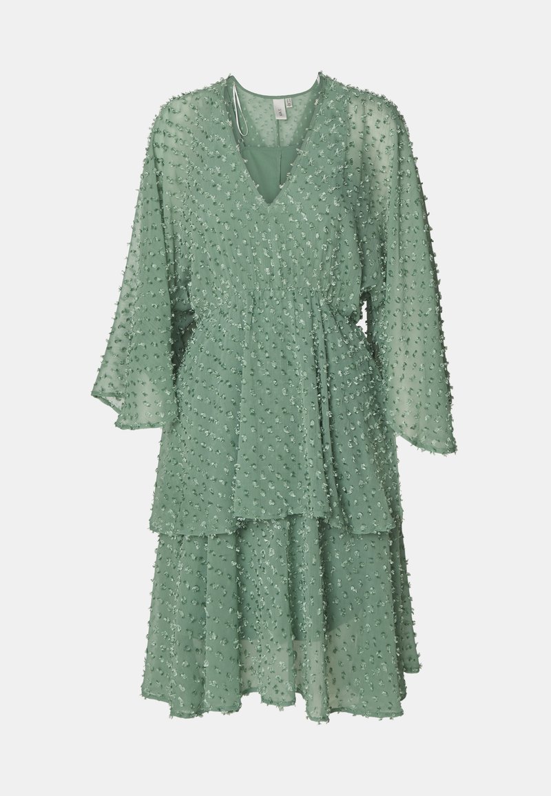 YAS Cocktailjurk donkergroen