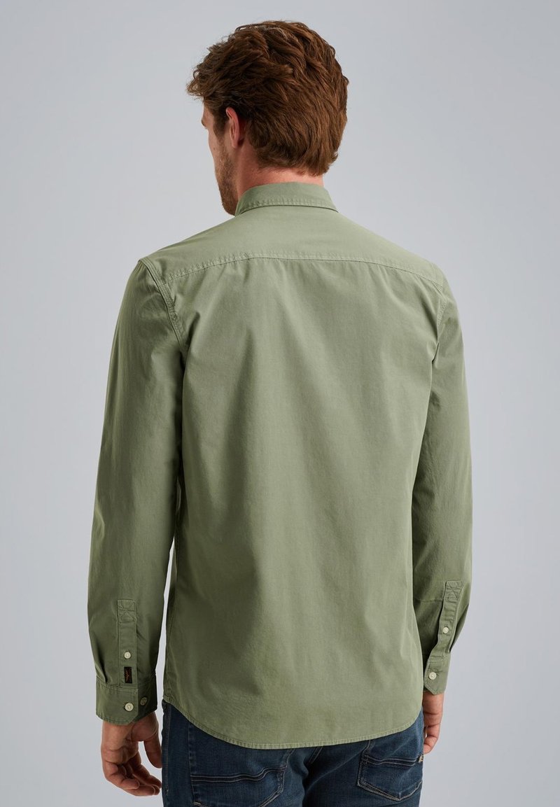 Chemise Vintage PME Legend Homme Gris Rayé Coton Taille L - Occasion Très Bon état