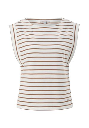 comma casual identity T-shirt imprimé - brown