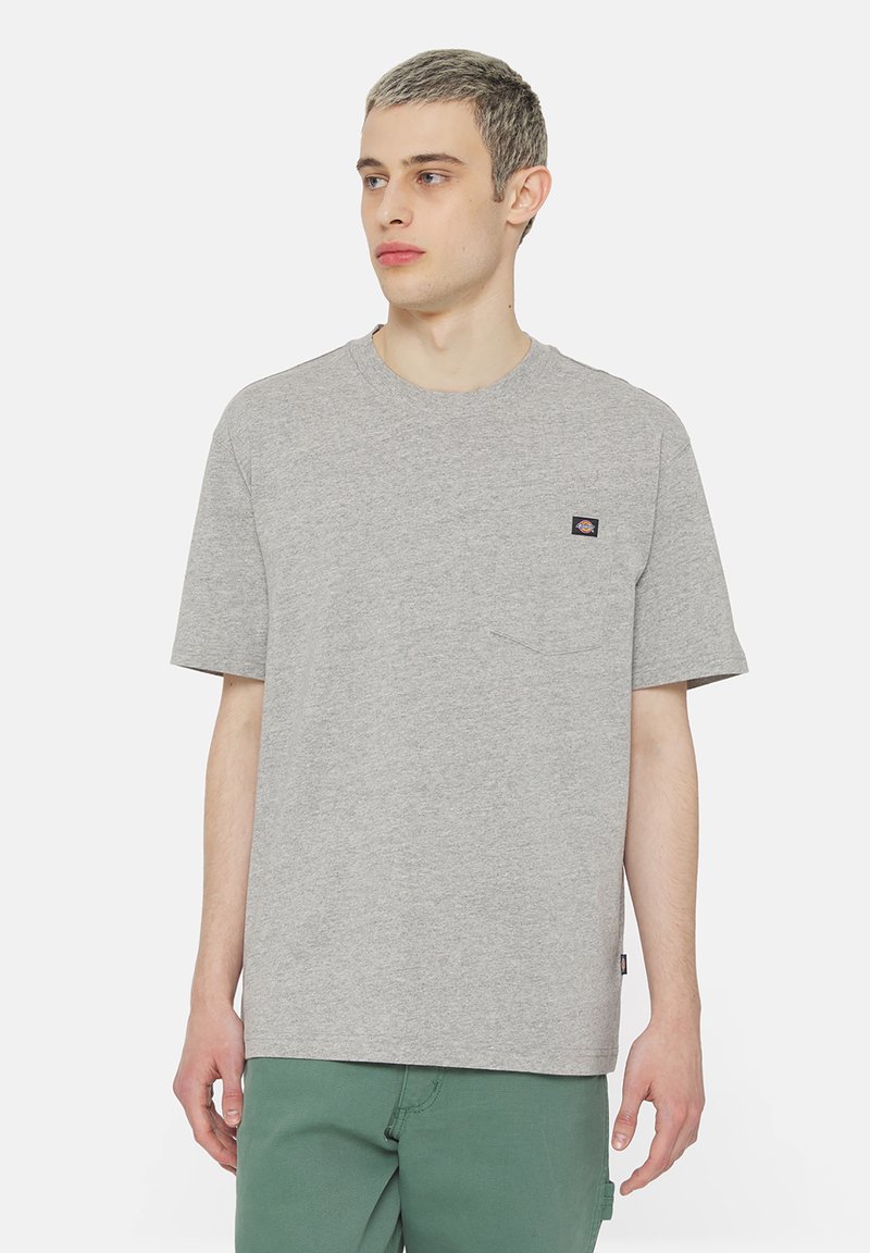 Dickies LURAY POCKET TEE - Jednoduché tričko - grey melange