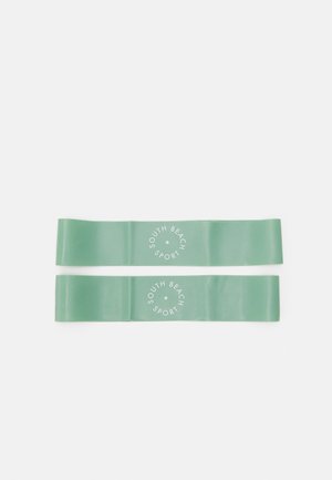 SOUTH BEACH SPORT RESISTANCE BAND MEDIUM HEAVY RESISTANCE 2 PACK - Fitness / Yoga - olive
