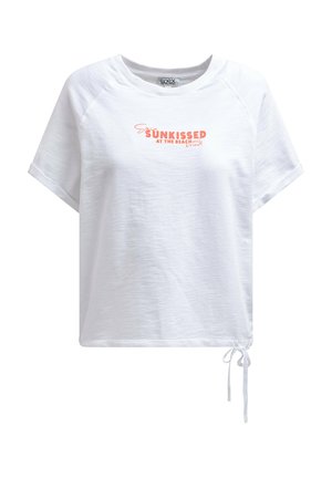 Soccx, SOCCX KURZARM-SWEATSHIRT MIT BACK-ARTWORK - Print T-shirt - opticwhite