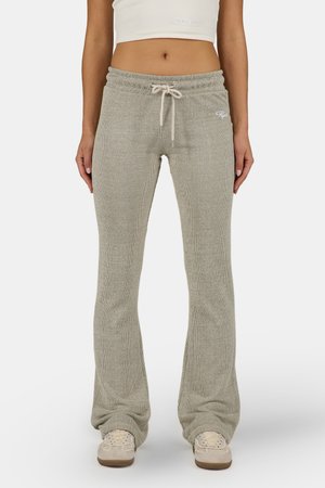 TIRANA SLIM LOUNGE PANTS - Pantalon classique - washed cozy beige/walnut brown
