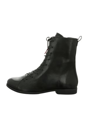 Lace-up ankle boots - schwarz