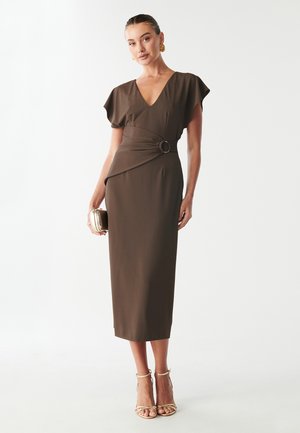 ZAHARA MIDI - Etui-jurk - cacao
