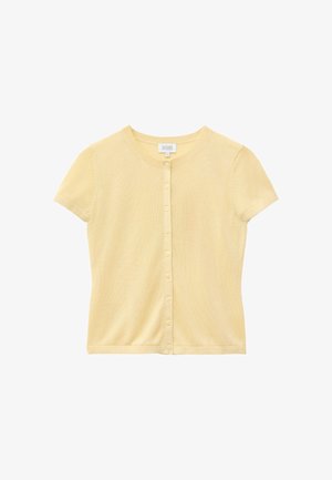 & OTHER STORIES, & OTHER STORIES KNITTED BUTTON-FRONT T-SHIRT - Gilet - sand