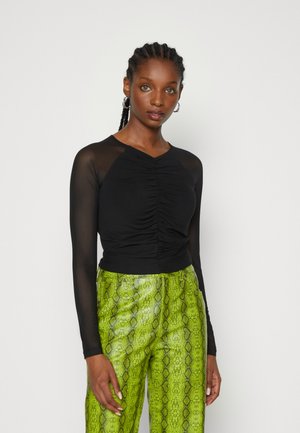 Even&Odd Pikkade varrukatega topp - black