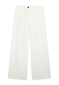 FLOWING BARREL FIT WITH SEAM DETAIL - Kalhoty - white