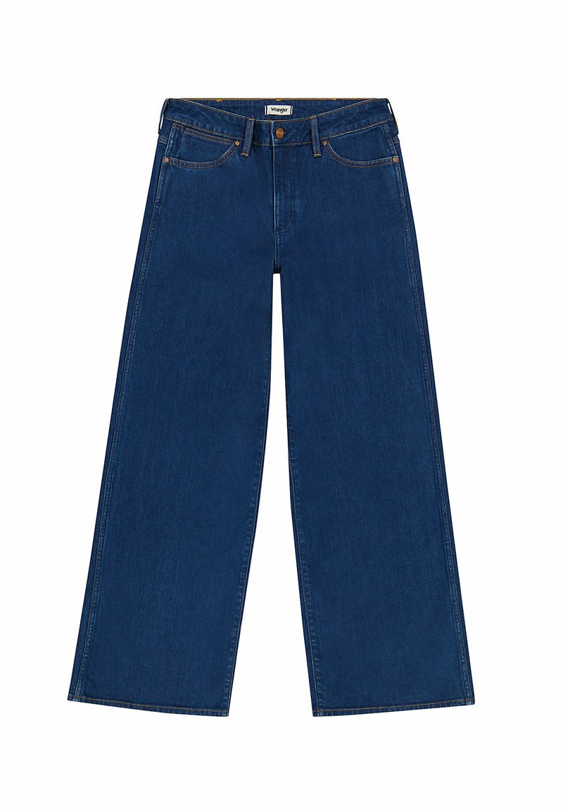 Wrangler Flared Jeans blauw denim/bluedenim