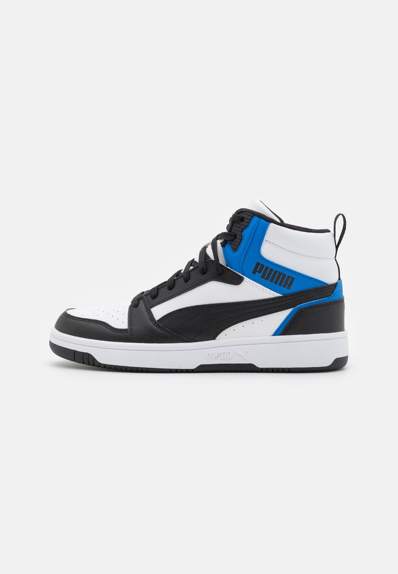 Puma - REBOUND V6 UNISEX - Kõrge servaga tossud - black/white/team royal, Suurenda