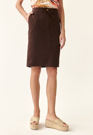 SZAMI - Pencil skirt - brown