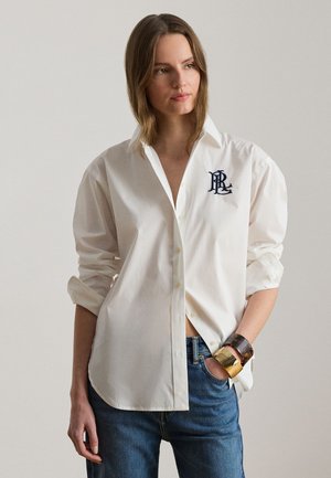 Lauren Ralph Lauren RELAXED FIT STRETCH COTTON SHIRT - Bluza s gumbima - white