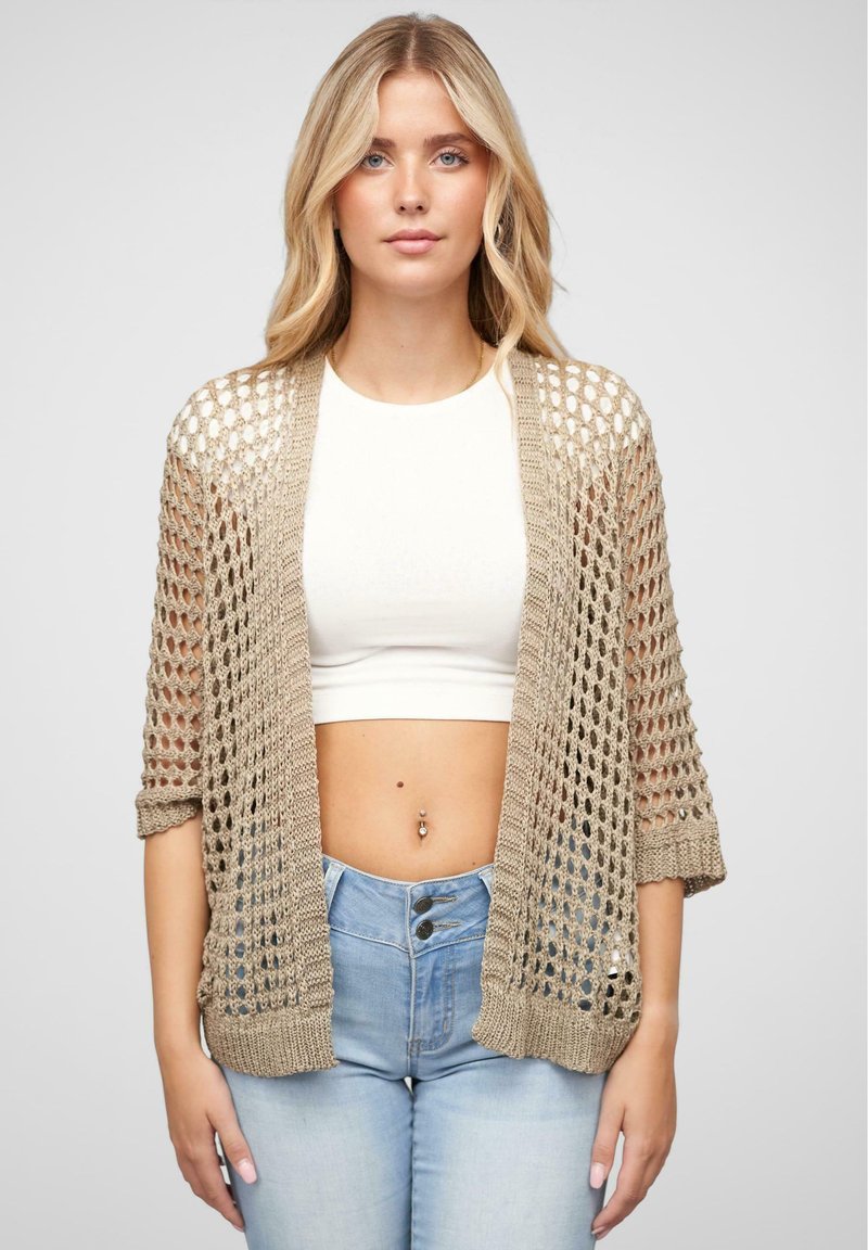 Cloud 5ive MIT LOCH MUSTER - Gilet - brown