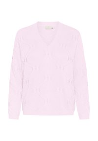 Striktrøje - lilac snow