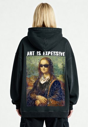 ART IS EXPENSIVE MONA UNISEX VINTAGE - Kapuzenpullover - black denim