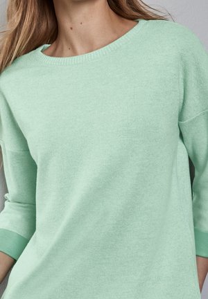 Street One, Pullover - metallic green