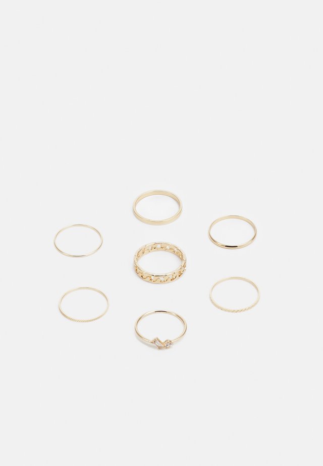 FINE DAINTY 7 PACK - Ringar - gold-coloured