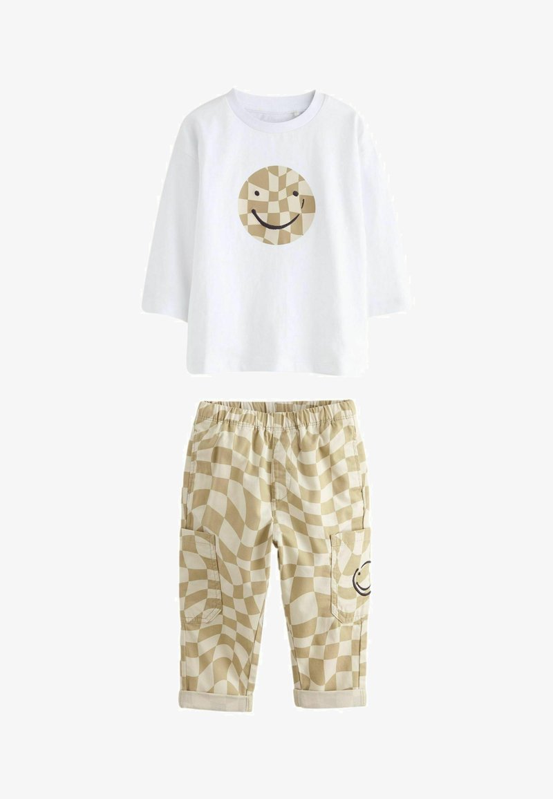 Next SET - Langærmet T-shirt - neutral checkerboard