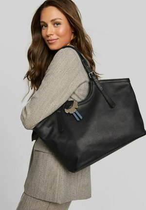 TOM TAILOR, TOM TAILOR BAGS TTARTEMISA L SHOPPER MIT ANHÄNGER - Handtasche - schwarz   black