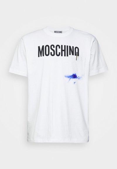 MOSCHINO WITH LOGO PEN INK  - Apdrukāts T-krekls - white