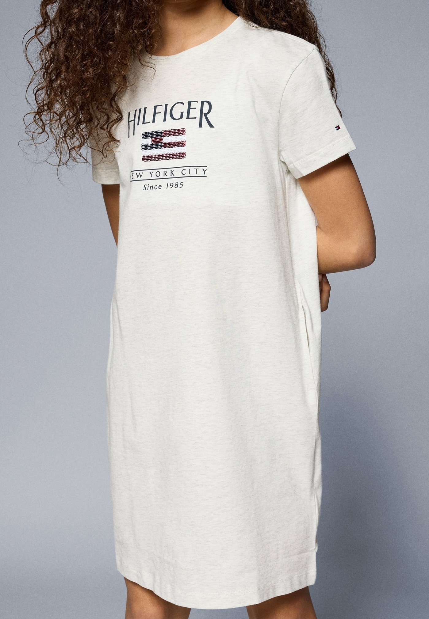 Tommy Hilfiger Jersey dress - white - (Pre-owned) - Zalando Tommy Hilfiger Jersey dress - white - (Pre-owned) - Zalando