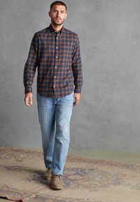 Next CHECK - Cămașă - navy blue rust brown