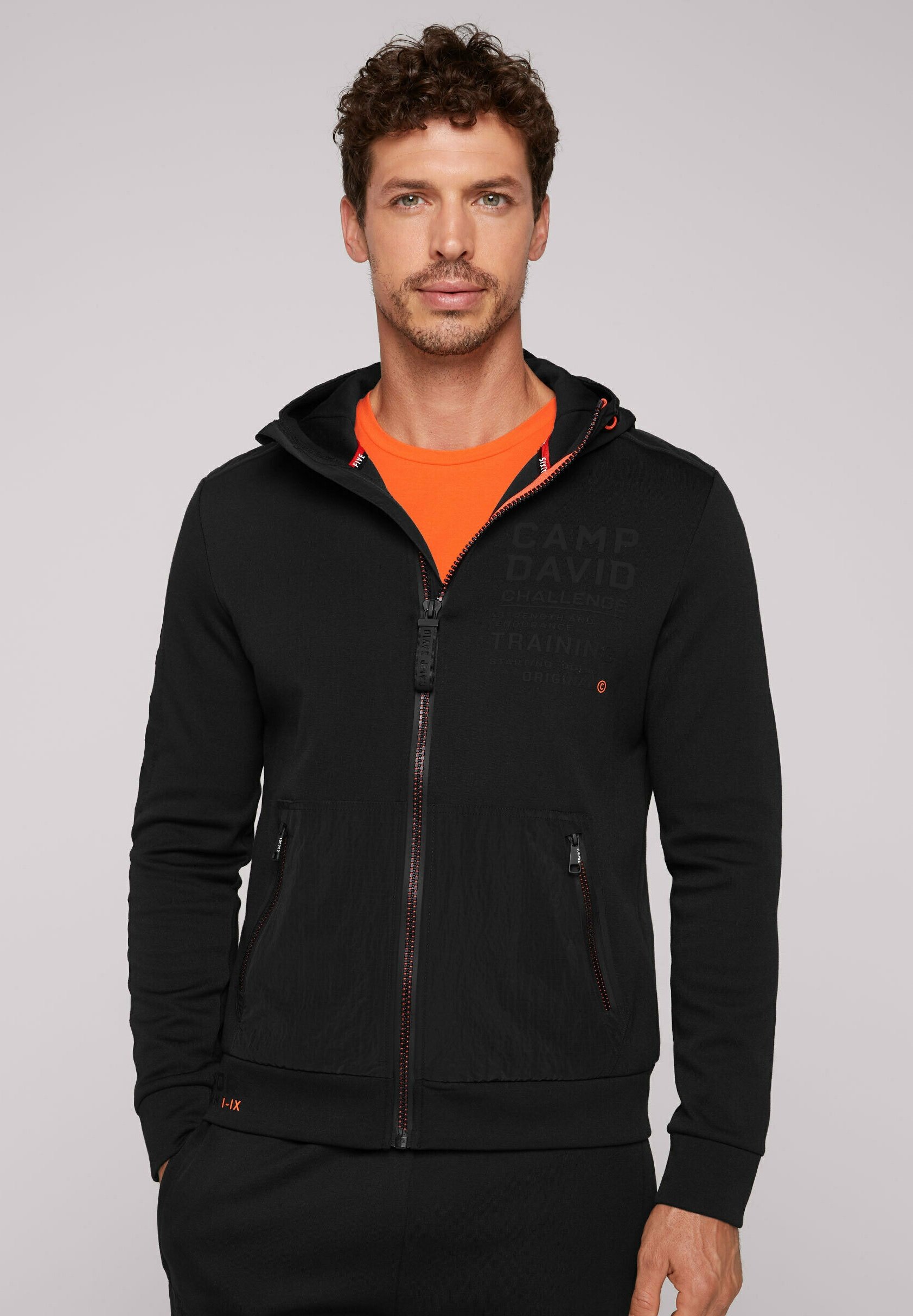 Camp David Sweatjacke - black/schwarz - Zalando