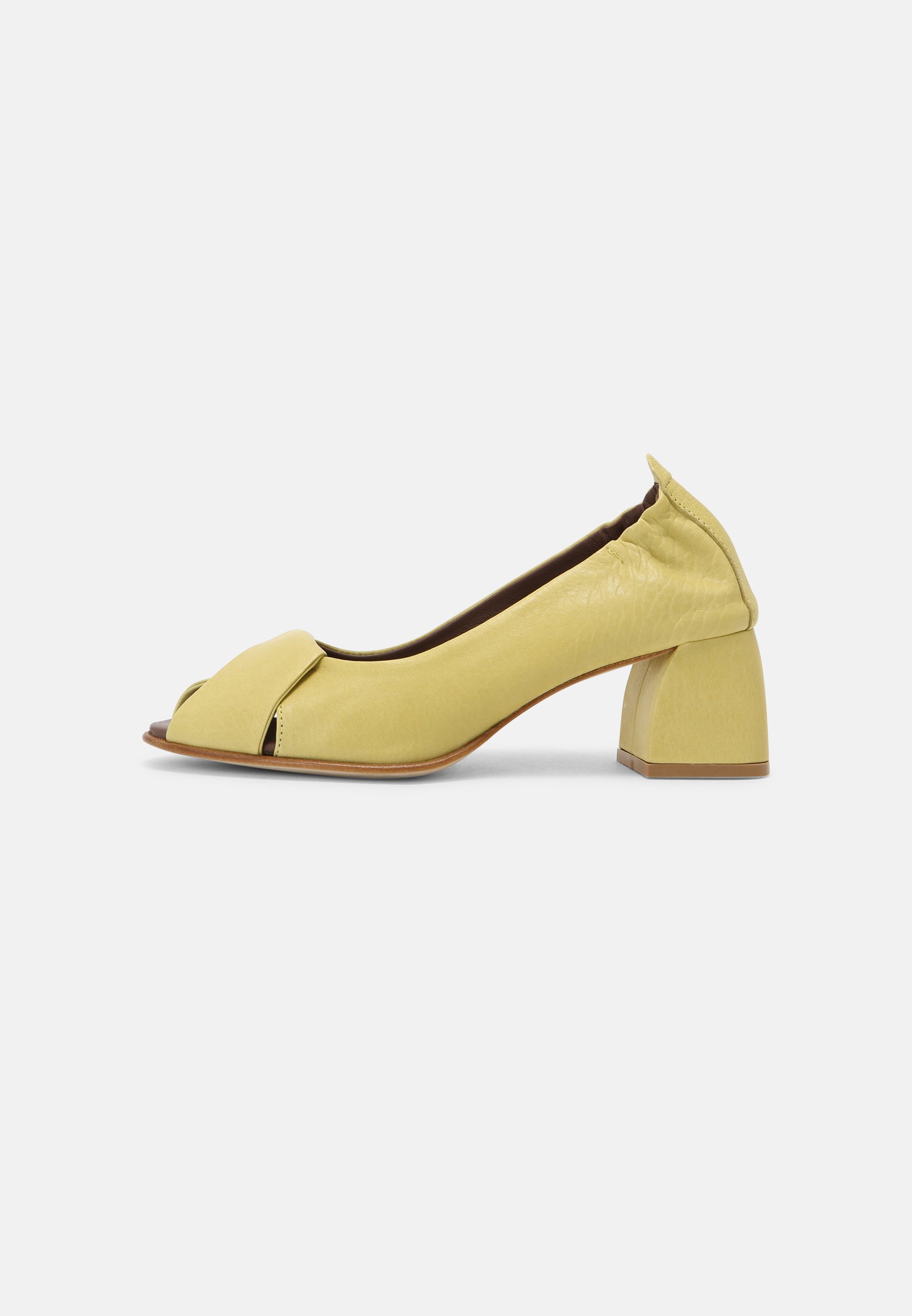 escarpin ouvert jaune