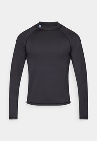 FITTED LONG SLEEVE MOCK NECK TOP - T-shirt à manches longues - black