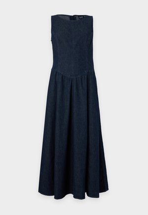 GAP Petite, DROPWAIST DRESS - Teksakleit - dark blue denim