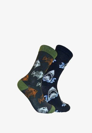 Mr Ukko 2 PACK SHARKS & FISHBONE - Socken - sharks and fishbones