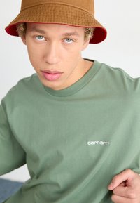 Carhartt WIP SCRIPT EMBROIDERY - Tricou basic - park/white
