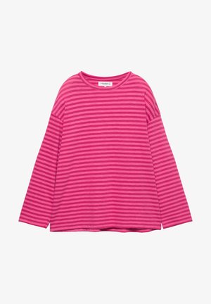 PULL&BEAR STRIPED - Pitkähihainen paita - pink