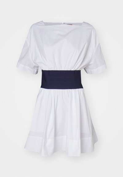 STAUD MINI AMY DRESS - Hverdagskjole - white/navy
