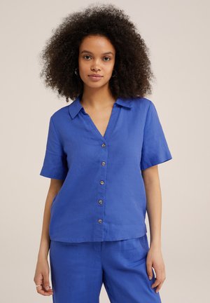 Bluza z gumbi - blue