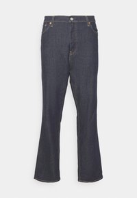 Unselected, dark blue denim