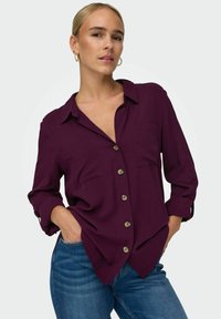 ONLY ONLYASMIN SHIRT - Button-down blouse - winetasting