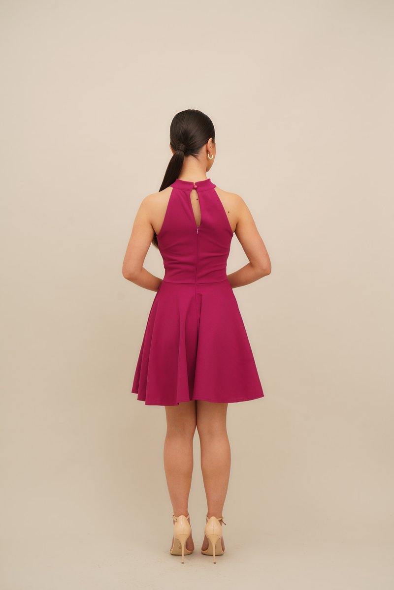 strapless open back dress Chic Sweetheart Hot Pink Long Prom Dresses Cheap Evening Party Dress S –  SELINADRESS main image 1