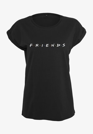 Merchcode, MERCHCODE DAMEN LADIES FRIENDS LOGO TEE - T-shirts print - black