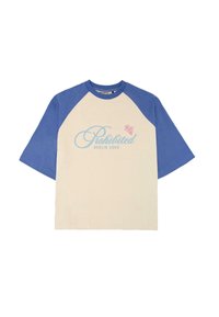 Potiskana majica - blue cream