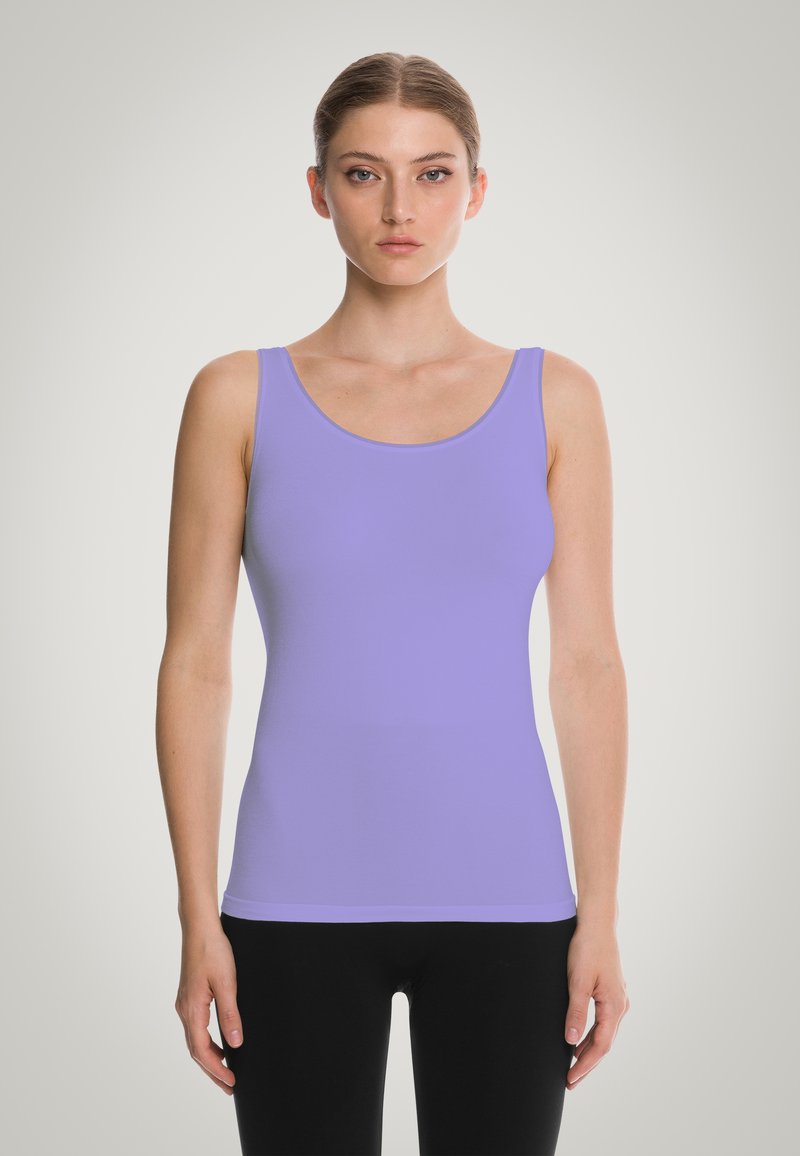 Wolford JAMAIKA SINGLET - Linne - lavender sky
