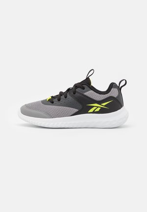 RUSH RUNNER 4.0 UNISEX - Neutral running shoes - pure grey/black/acid yellow