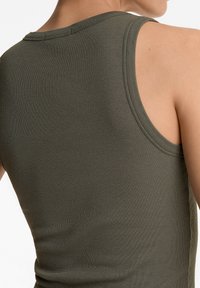 OYSHO RIB HALTER - Top - khaki