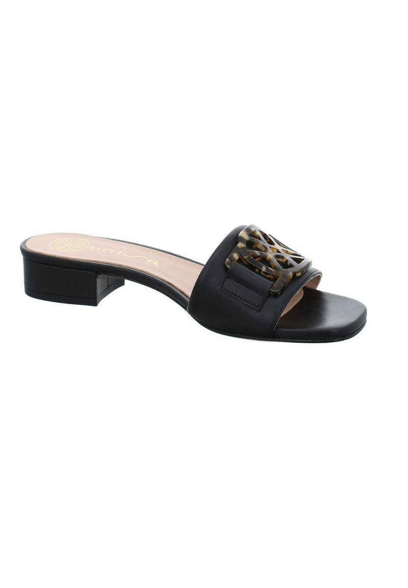 Damen Flache Pantoletten | Unisa Pantolette flach black/schwarz - IA45444 Damen Flache Pantoletten | Unisa Pantolette flach black/schwarz - IA45444